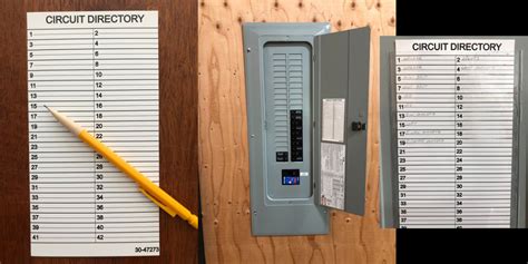 how to label electrical panel box circuit directory|residential electrical panel labeling.